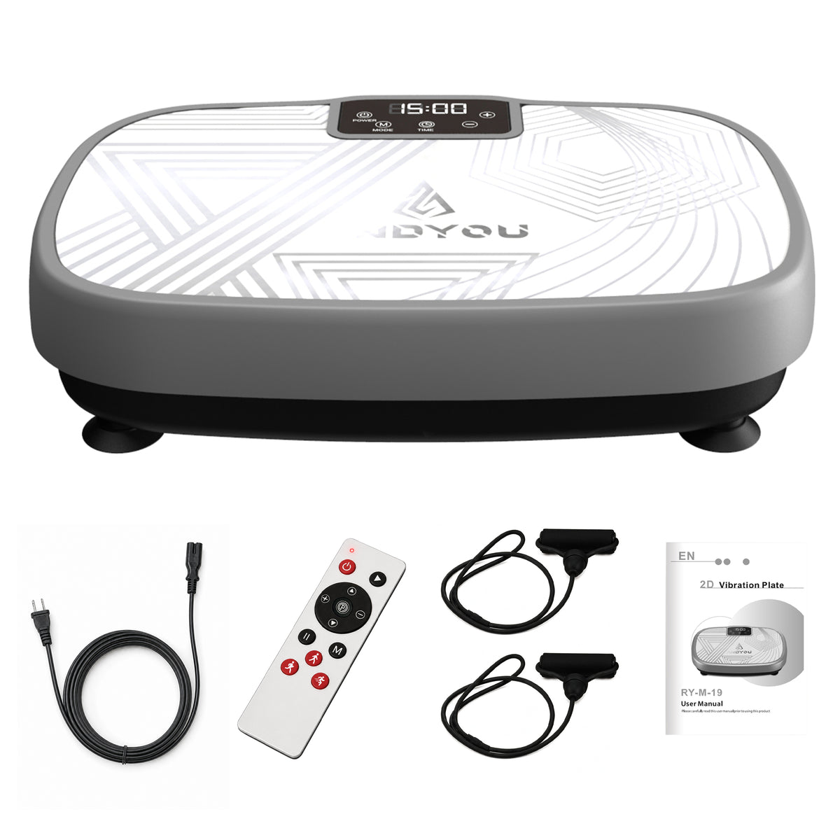 Vibration Plate Weight Loss Machine – 150 Levels Vibration Fitness Trainer with Bluetooth Music, Resistance Bands & Remote – Home Gym Body Shaper for Women & Men