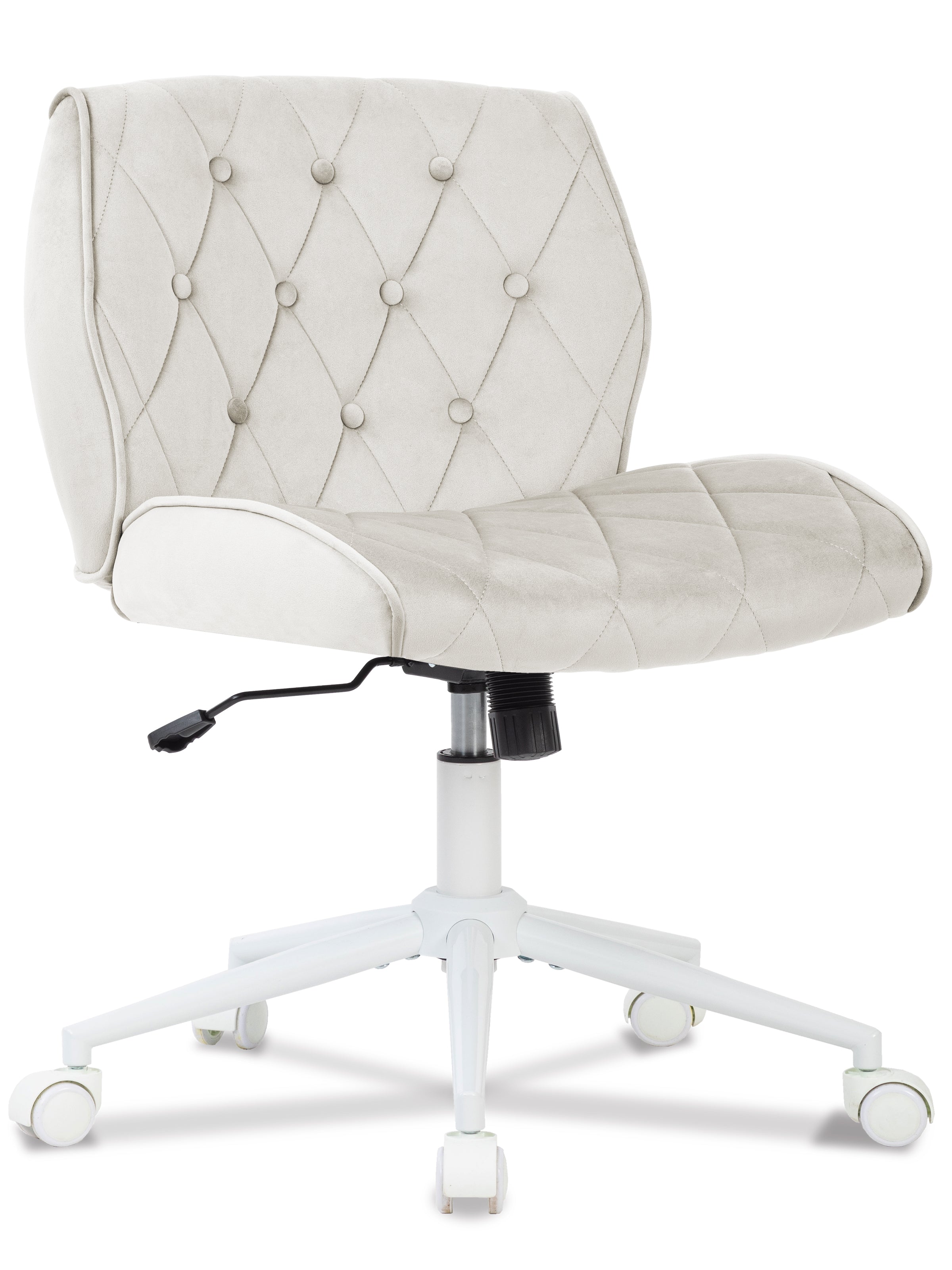 SYMINO Adjustable Makeup Vanity Chair – Suede-Feel Comfort, Ergonomic Design & Multiple Sizes for a Perfect Fit