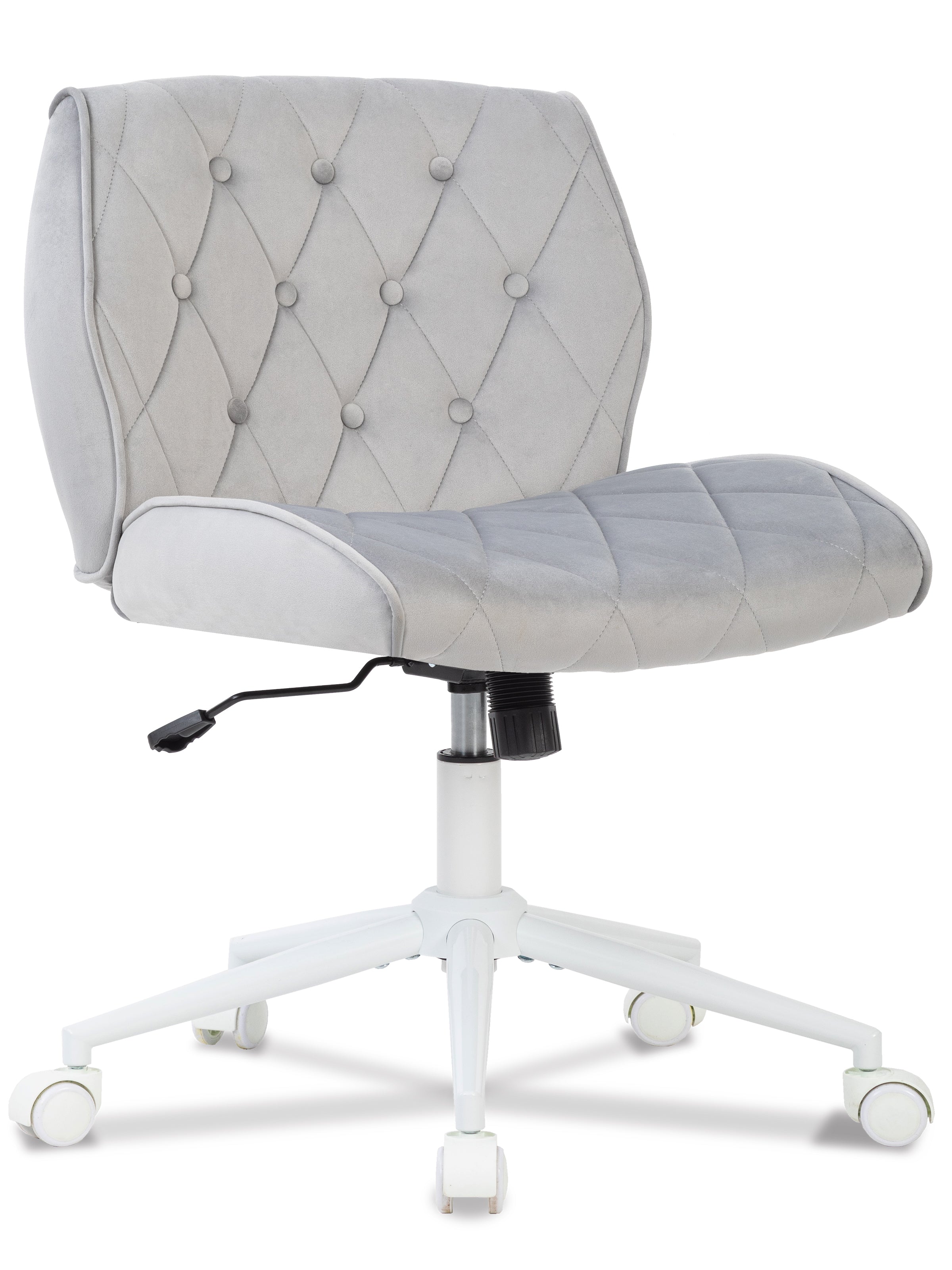 SYMINO Adjustable Makeup Vanity Chair – Suede-Feel Comfort, Ergonomic Design & Multiple Sizes for a Perfect Fit