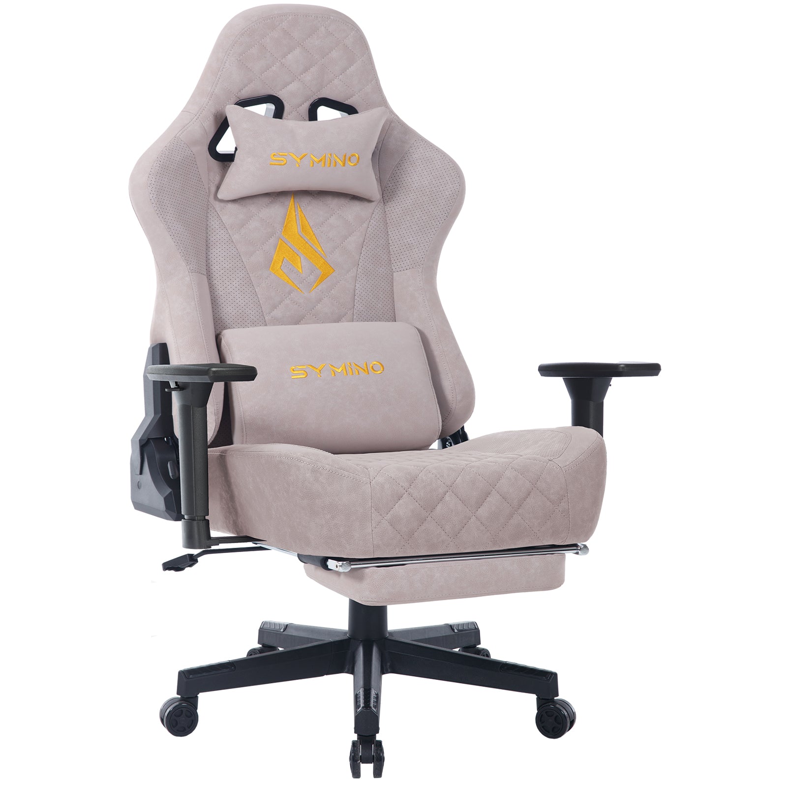 SYMINO Vintage PU Leather  Ergonomic Gaming Chair.Pink