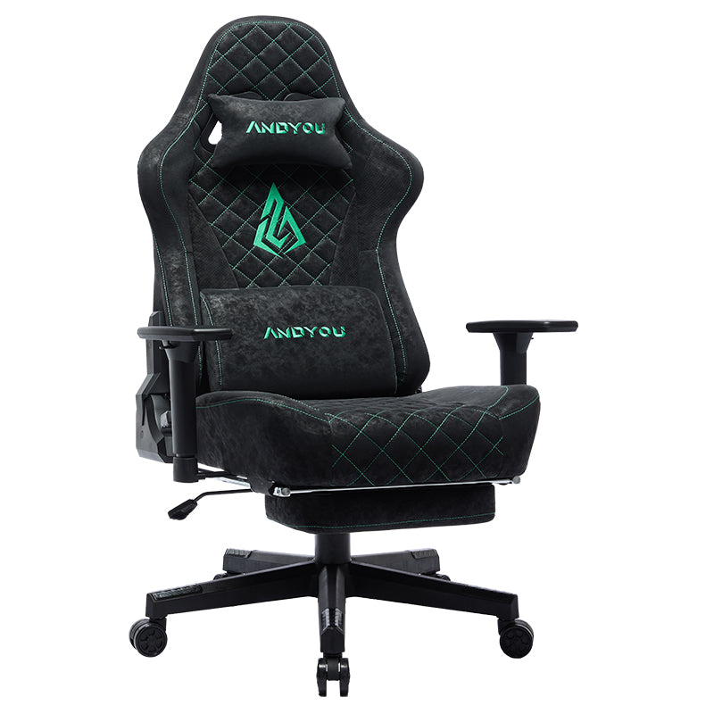 ANDYOU (Upgraded from SYMINO) Vintage PU Leather Ergonomic Gaming Chair.Black