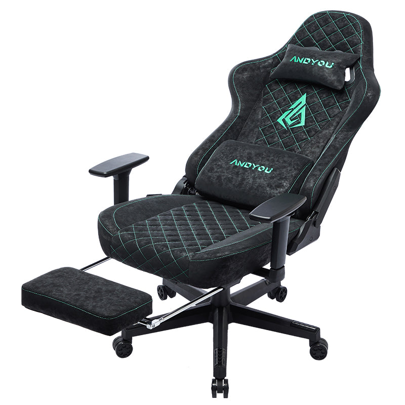 ANDYOU (Upgraded from SYMINO) Vintage PU Leather Ergonomic Gaming Chair.Black