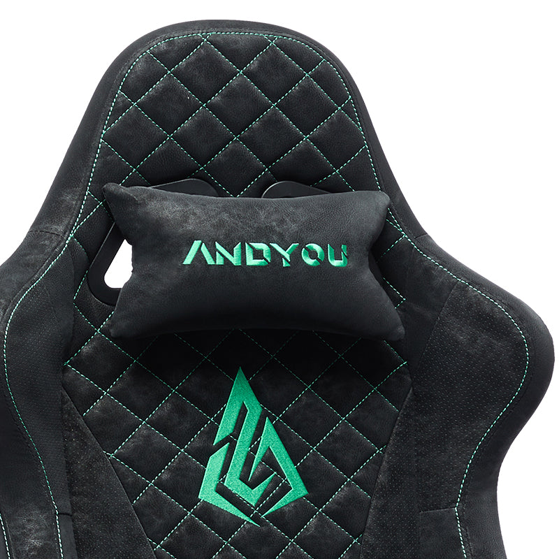 ANDYOU (Upgraded from SYMINO) Vintage PU Leather Ergonomic Gaming Chair.Black