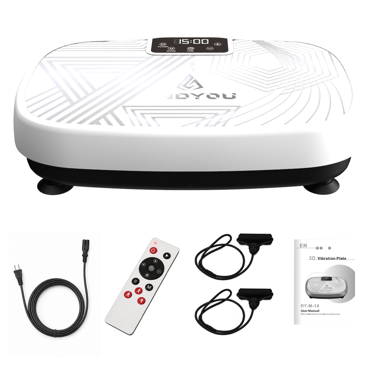 Vibration Plate Weight Loss Machine – 150 Levels Vibration Fitness Trainer with Bluetooth Music, Resistance Bands & Remote – Home Gym Body Shaper for Women & Men