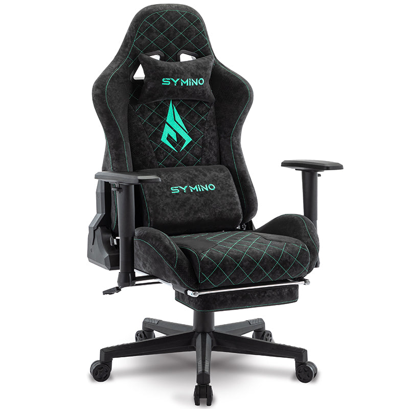 SYMINO Vintage PU Leather  Ergonomic Gaming Chair.Black