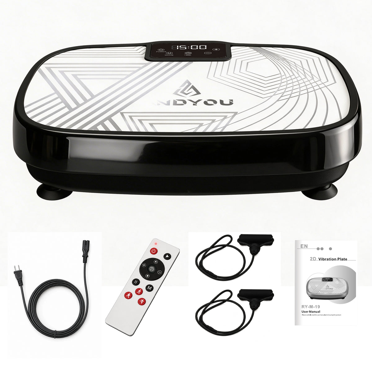 Vibration Plate Weight Loss Machine – 150 Levels Vibration Fitness Trainer with Bluetooth Music, Resistance Bands & Remote – Home Gym Body Shaper for Women & Men