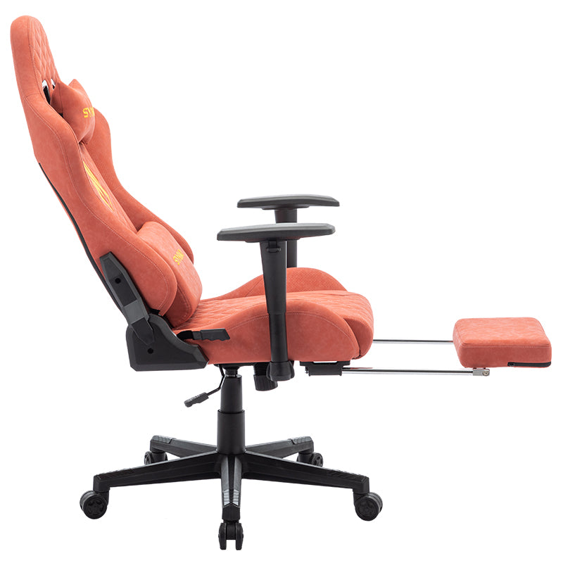 SYMINO Vintage PU Leather  Ergonomic Gaming Chair.Orangered