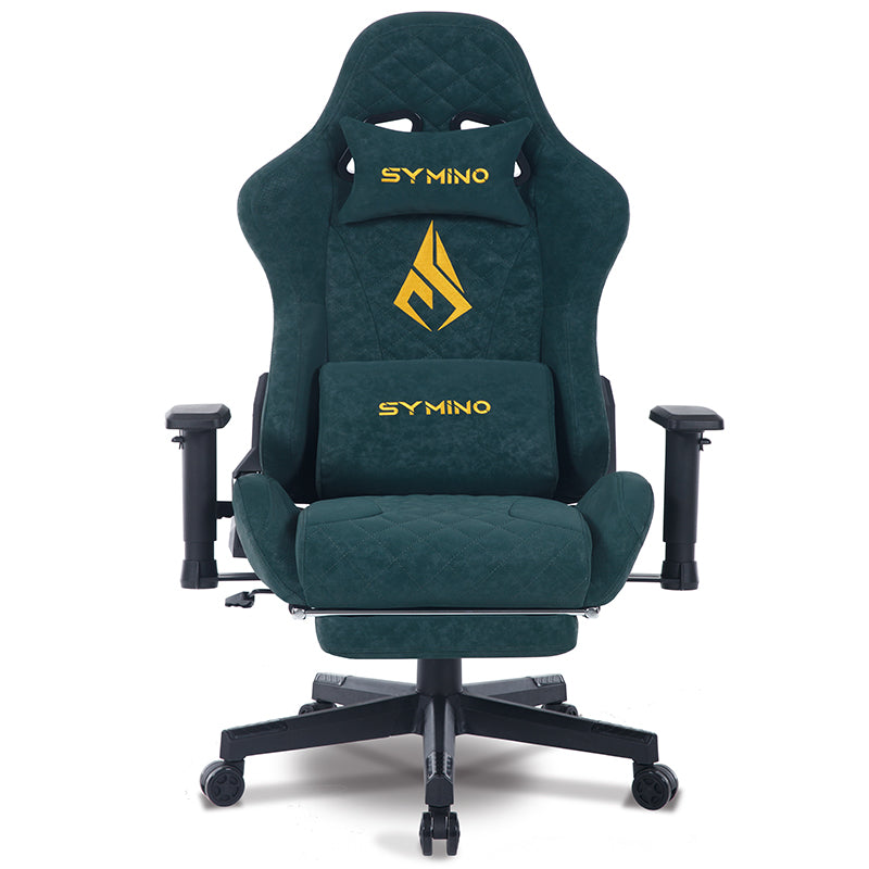 SYMINO Vintage PU Leather  Ergonomic Gaming Chair.Green