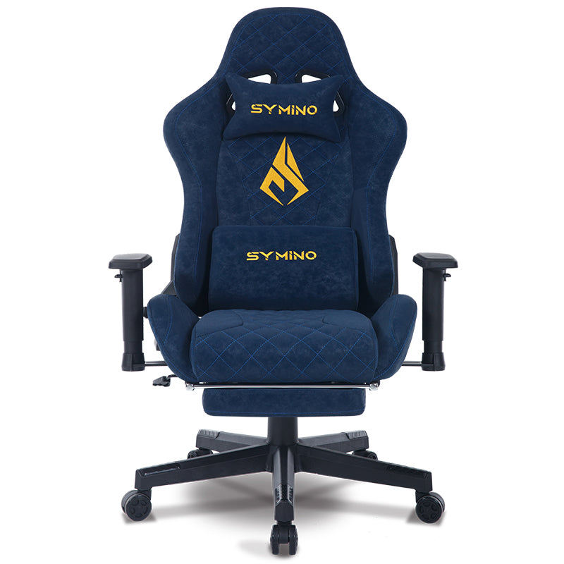 SYMINO Vintage PU Leather  Ergonomic Gaming Chair.Blue