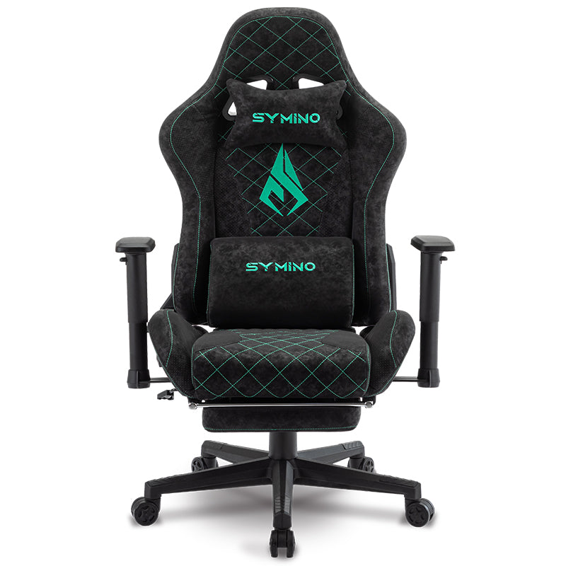 SYMINO Vintage PU Leather  Ergonomic Gaming Chair.Black