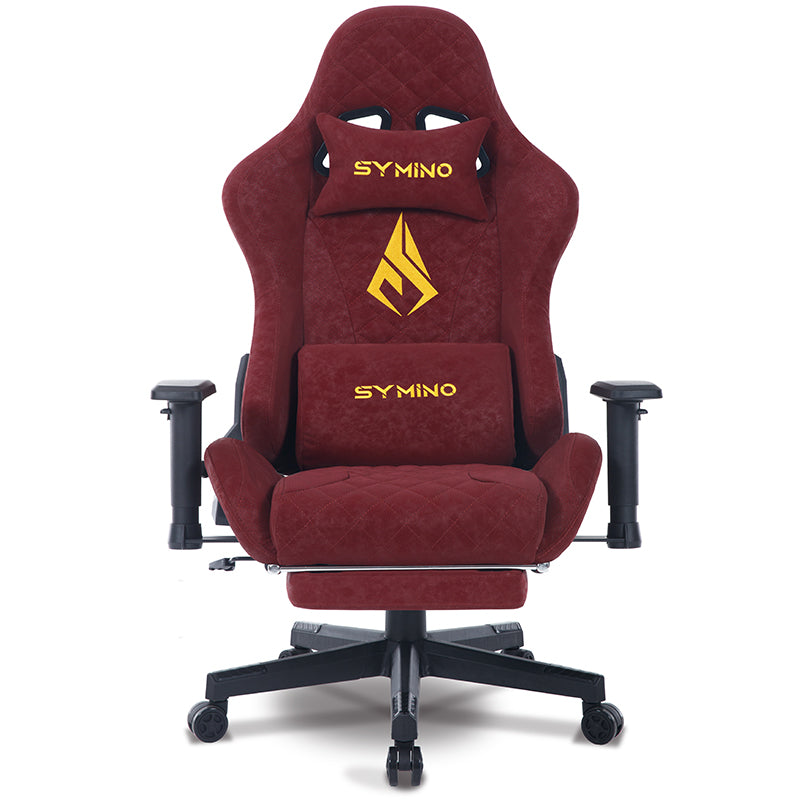 SYMINO Vintage PU Leather  Ergonomic Gaming Chair.Red