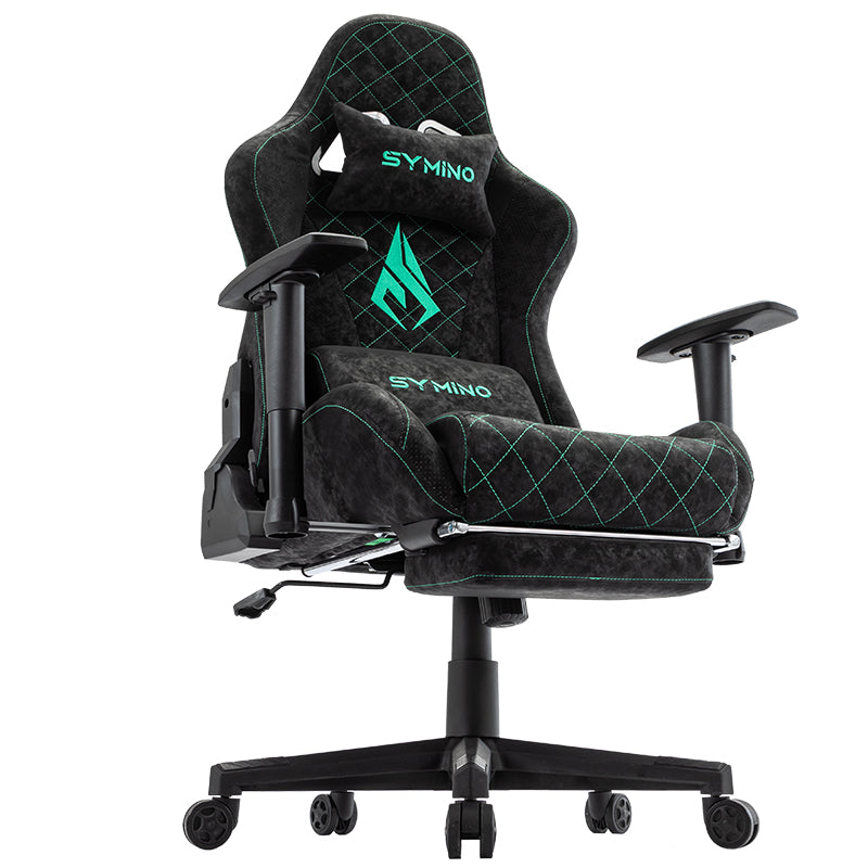 SYMINO Vintage PU Leather  Ergonomic Gaming Chair.Black