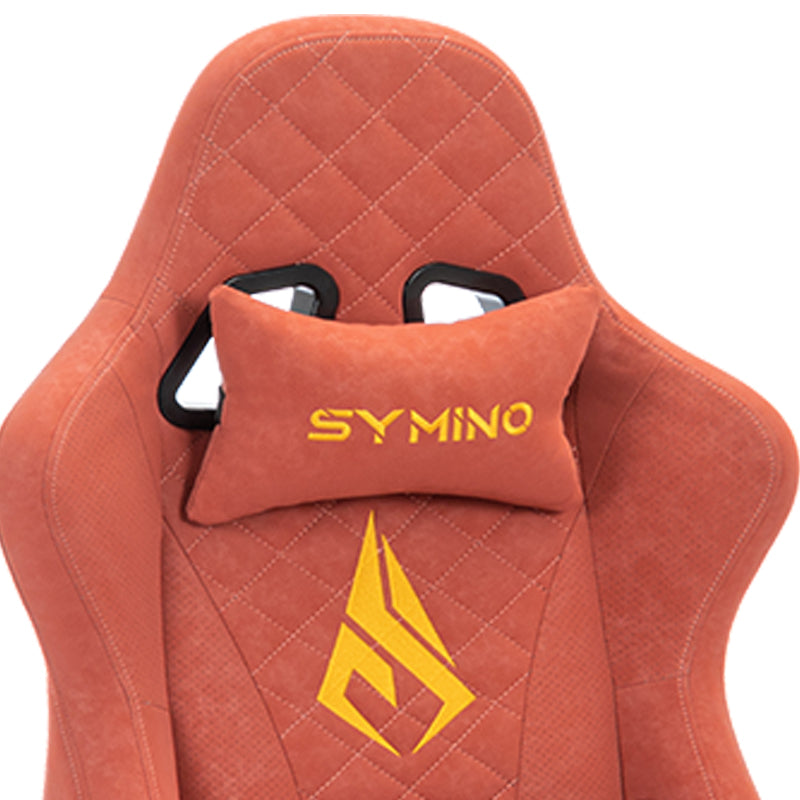 SYMINO Vintage PU Leather  Ergonomic Gaming Chair.Orangered