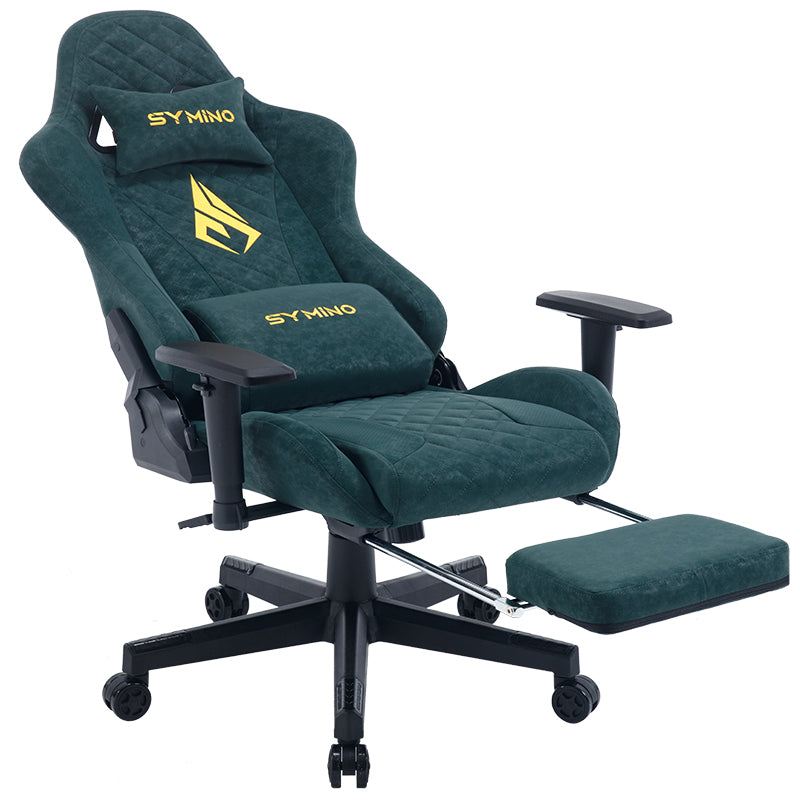 SYMINO Vintage PU Leather  Ergonomic Gaming Chair.Green