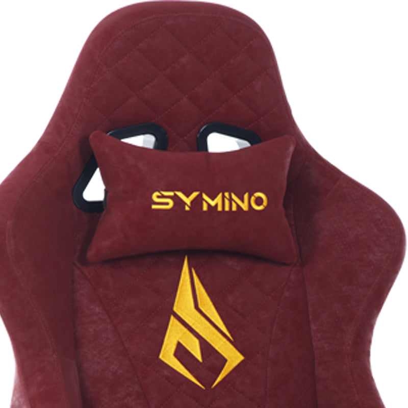 SYMINO Vintage PU Leather  Ergonomic Gaming Chair.Red