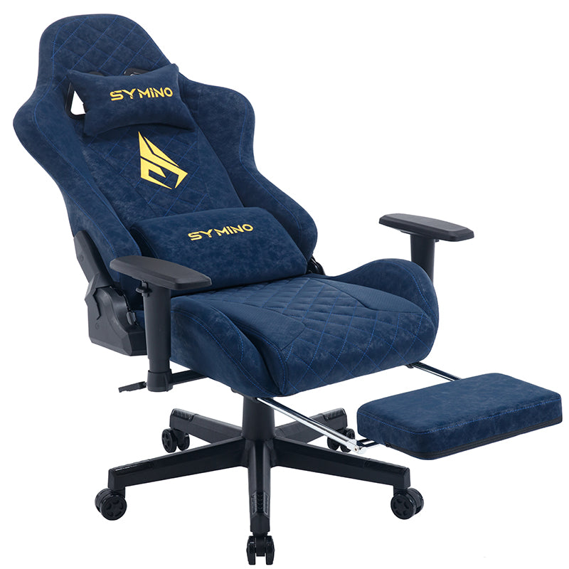 SYMINO Vintage PU Leather  Ergonomic Gaming Chair.Blue