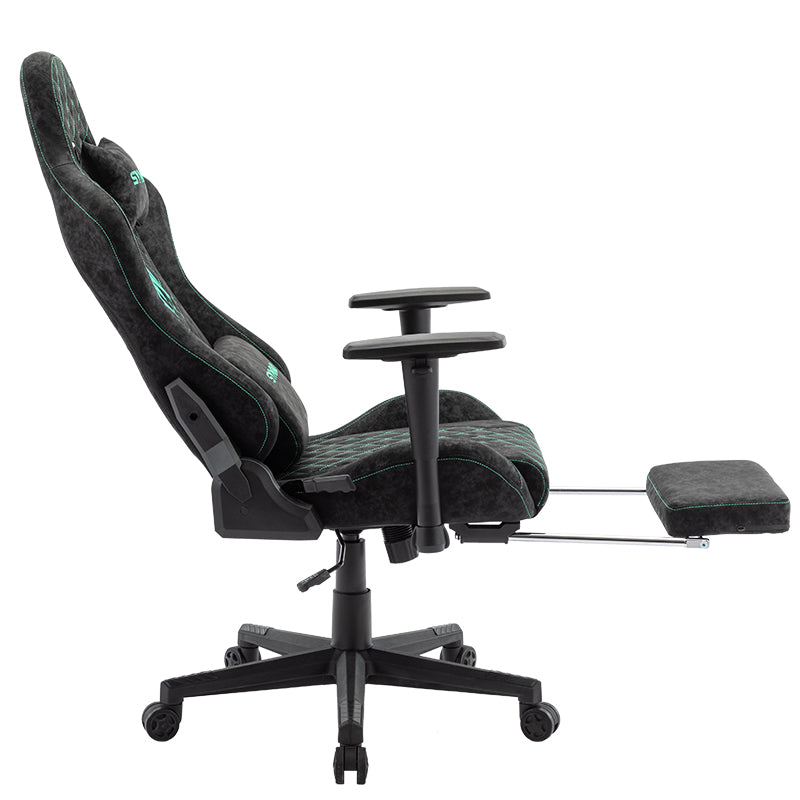 SYMINO Vintage PU Leather  Ergonomic Gaming Chair.Black