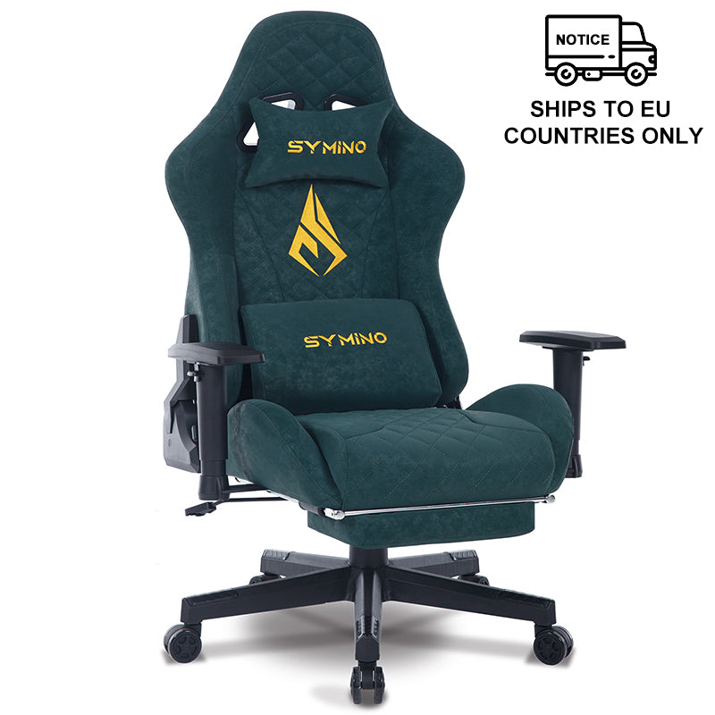 SYMINO Vintage PU Leather  Ergonomic Gaming Chair.Green