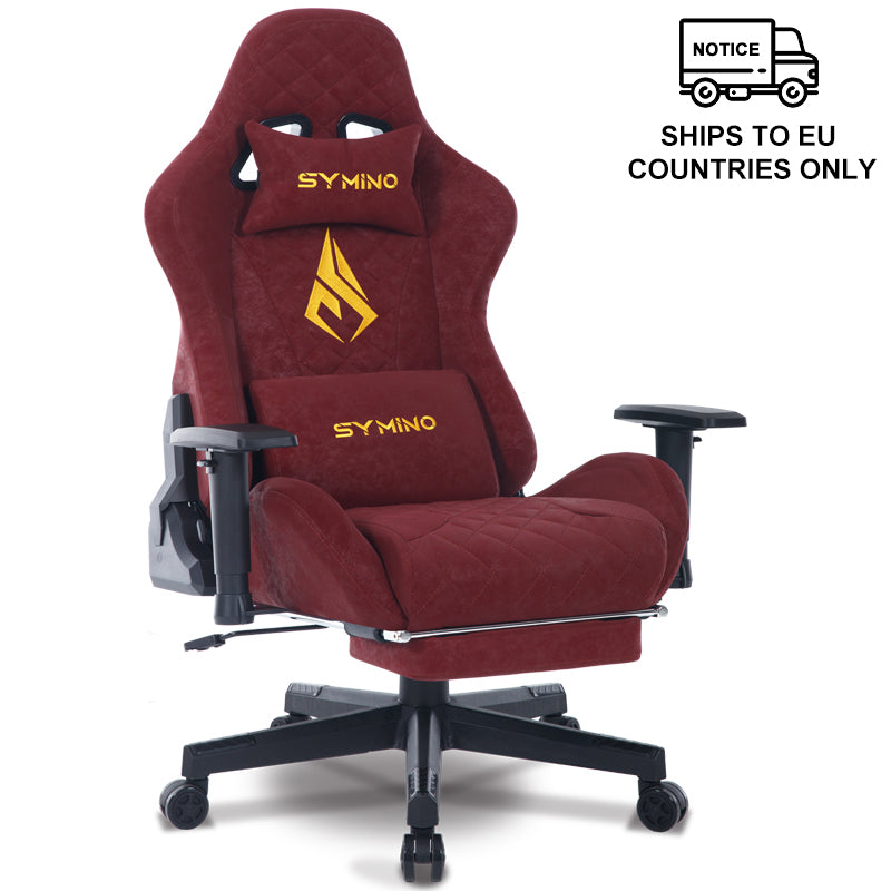 SYMINO Vintage PU Leather  Ergonomic Gaming Chair.Red